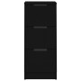 Aparador de madera contrachapada negro 30x30x70 cm de vidaXL, Aparadores - Ref: Foro24-811153, Precio: 60,38 €, Descuento: %