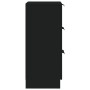 Aparador de madera contrachapada negro 30x30x70 cm de vidaXL, Aparadores - Ref: Foro24-811153, Precio: 60,38 €, Descuento: %