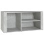 Mueble zapatero madera contrachapada gris hormigón 100x35x45 cm en Zapateros y organizadores de calzado | Comprar online en Foru