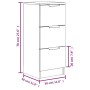 Aparador de madera contrachapada negro 30x30x70 cm de vidaXL, Aparadores - Ref: Foro24-811153, Precio: 60,38 €, Descuento: %