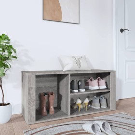 Mueble zapatero madera contrachapada gris Sonoma 100x35x45 cm en Zapateros y organizadores de calzado | Comprar online en Foru.e