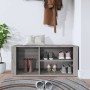 Mueble zapatero madera contrachapada gris Sonoma 100x35x45 cm en Zapateros y organizadores de calzado | Comprar online en Foru.e