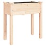 Jardinera con forro interior madera maciza de abeto 71x37x76 cm de vidaXL, Maceteros y jardineras - Ref: Foro24-364230, Preci...