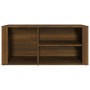 Mueble zapatero madera contrachapada marrón roble 100x35x45 cm en Zapateros y organizadores de calzado | Comprar online en Foru.