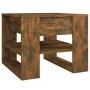 Mesa de centro madera de ingeniería roble ahumado 55,5x55x45 cm en Mesas de centro | Comprar online en Foru.es
