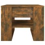 Mesa de centro madera de ingeniería roble ahumado 55,5x55x45 cm en Mesas de centro | Comprar online en Foru.es