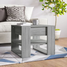 Mesa de centro madera de ingeniería gris Sonoma 55,5x55x45 cm en Mesas de centro | Comprar online en Foru.es