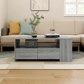 Mesa de centro madera de ingeniería gris Sonoma 102x55x42 cm en Mesas de centro | Comprar online en Foru.es