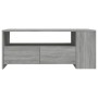 Mesa de centro madera de ingeniería gris Sonoma 102x55x42 cm en Mesas de centro | Comprar online en Foru.es