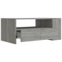 Mesa de centro madera de ingeniería gris Sonoma 102x55x42 cm en Mesas de centro | Comprar online en Foru.es