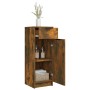 Armario de baño madera contrachapada roble ahumado 32x34x90 cm en Armarios y almacenamiento | Comprar online en Foru.es
