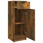 Armario de baño madera contrachapada roble ahumado 32x34x90 cm en Armarios y almacenamiento | Comprar online en Foru.es