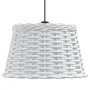 Pantalla para lámpara de techo mimbre blanco Ø38x23 cm de vidaXL, Pantallas para lámparas - Ref: Foro24-364368, Precio: 31,58...