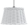 Pantalla para lámpara de techo mimbre blanco Ø38x23 cm de vidaXL, Pantallas para lámparas - Ref: Foro24-364368, Precio: 32,19...