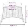 Pantalla para lámpara de techo mimbre blanco Ø38x23 cm de vidaXL, Pantallas para lámparas - Ref: Foro24-364368, Precio: 31,58...