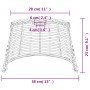 Pantalla para lámpara de techo mimbre blanco Ø38x23 cm de vidaXL, Pantallas para lámparas - Ref: Foro24-364368, Precio: 32,19...
