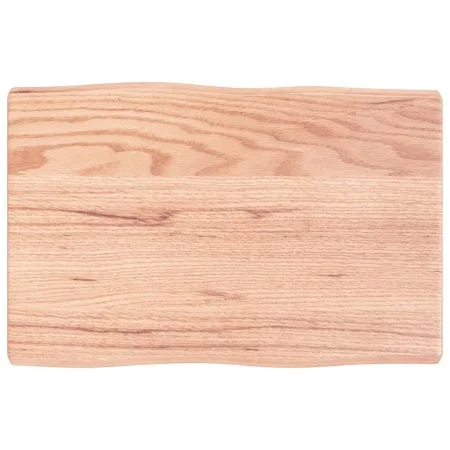 Treated wood table top with natural brown edge 60x40x(2-4) cm by vidaXL, Table tops - Ref: Foro24-363930, Price: 43,86 €, Dis...