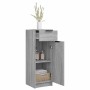 Armario de baño madera contrachapada gris Sonoma 32x34x90 cm en Armarios y almacenamiento | Comprar online en Foru.es