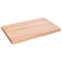 Treated wood table top with natural brown edge 60x40x(2-4) cm by vidaXL, Table tops - Ref: Foro24-363930, Price: 43,86 €, Dis...