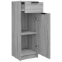 Armario de baño madera contrachapada gris Sonoma 32x34x90 cm en Armarios y almacenamiento | Comprar online en Foru.es