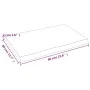 Treated wood table top with natural brown edge 60x40x(2-4) cm by vidaXL, Table tops - Ref: Foro24-363930, Price: 43,86 €, Dis...
