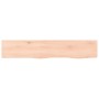 Estante de pared madera maciza de roble sin tratar 100x20x6 cm de vidaXL, Estantes y estanterías - Ref: Foro24-363559, Precio...