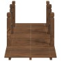Puente de jardín con cadenas madera maciza abeto 150x67x56cm de vidaXL, Puentes de jardín - Ref: Foro24-363358, Precio: 159,2...