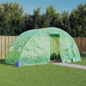 Greenhouse with green steel structure 10 m² 5x2x2.3 m by vidaXL, Greenhouses - Ref: Foro24-364085, Price: 148,70 €, Discount: %