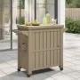Light brown polypropylene 3-in-1 serving cart by vidaXL, Kitchen and dining carts - Ref: Foro24-364170, Price: 252,18 €, Disc...