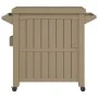 Light brown polypropylene 3-in-1 serving cart by vidaXL, Kitchen and dining carts - Ref: Foro24-364170, Price: 252,18 €, Disc...