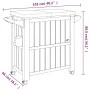 Light brown polypropylene 3-in-1 serving cart by vidaXL, Kitchen and dining carts - Ref: Foro24-364170, Price: 252,18 €, Disc...