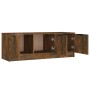 Mueble de TV madera contrachapada roble ahumado 102x35x36,5 cm en Muebles TV | Comprar online en Foru.es