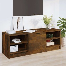 Mueble de TV madera contrachapada roble ahumado 102x35,5x36,5cm en Muebles TV | Comprar online en Foru.es