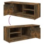 Mueble de TV madera contrachapada roble ahumado 102x35,5x36,5cm en Muebles TV | Comprar online en Foru.es