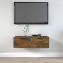 Armario de pared madera de ingeniería roble ahumado 68x30x20 cm en Armarios y almacenamiento | Comprar online en Foru.es