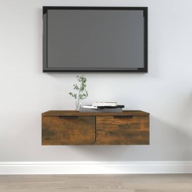 Armario de pared madera de ingeniería roble ahumado 68x30x20 cm en Armarios y almacenamiento | Comprar online en Foru.es