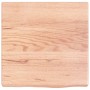 Estante pared madera roble tratada marrón claro 40x40x(2-4) cm de vidaXL, Estantes y estanterías - Ref: Foro24-363630, Precio...