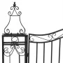 Black wrought iron garden gate 121x8x120 cm by vidaXL, garden gates - Ref: Foro24-363431, Price: 122,20 €, Discount: %