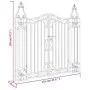 Puerta de jardín de hierro forjado negro 121x8x120 cm de vidaXL, Puertas de jardín - Ref: Foro24-363431, Precio: 122,20 €, De...