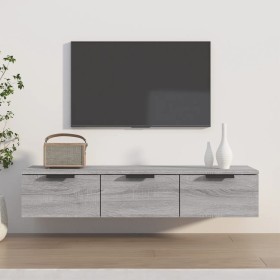 Armario de pared madera de ingeniería gris Sonoma 102x30x20 cm en Armarios y almacenamiento | Comprar online en Foru.es
