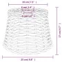 Pantalla para lámpara de techo mimbre marrón Ø25x17 cm de vidaXL, Pantallas para lámparas - Ref: Foro24-364374, Precio: 22,09...