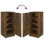 Mueble zapatero madera de ingeniería roble ahumado 30x35x70 cm en Armarios y almacenamiento | Comprar online en Foru.es
