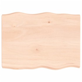 Tablero de mesa madera maciza borde natural 80x60x(2-6) cm de vidaXL, Tableros para mesas - Ref: Foro24-363880, Precio: 63,80...