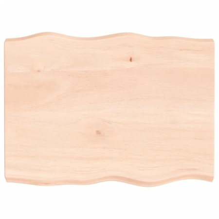 Tablero de mesa madera maciza borde natural 80x60x(2-6) cm de vidaXL, Tableros para mesas - Ref: Foro24-363880, Precio: 63,80...