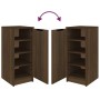 Mueble zapatero madera contrachapada marrón roble 30x35x70 cm en Armarios y almacenamiento | Comprar online en Foru.es
