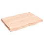 Tablero de mesa madera maciza borde natural 80x60x(2-6) cm de vidaXL, Tableros para mesas - Ref: Foro24-363880, Precio: 63,80...