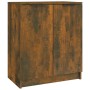 Mueble zapatero madera contrachapada roble ahumado 59x35x70 cm en Armarios y almacenamiento | Comprar online en Foru.es