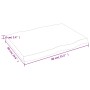 Tablero de mesa madera maciza borde natural 80x60x(2-6) cm de vidaXL, Tableros para mesas - Ref: Foro24-363880, Precio: 63,80...