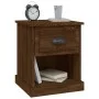 Mesitas de noche 2 uds madera roble marrón 39x39x47,5 cm de vidaXL, Mesitas de noche - Ref: Foro24-816143, Precio: 57,14 €, D...