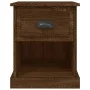Mesitas de noche 2 uds madera roble marrón 39x39x47,5 cm de vidaXL, Mesitas de noche - Ref: Foro24-816143, Precio: 57,14 €, D...